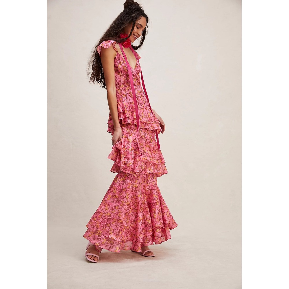 New! Hutch x Free People Miah MaxiDress Sz 2 $392 - Picture 3 of 17